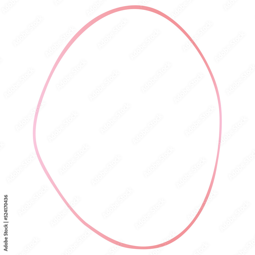 Rose gold abstract shape outline Rose gold abstract shape outline