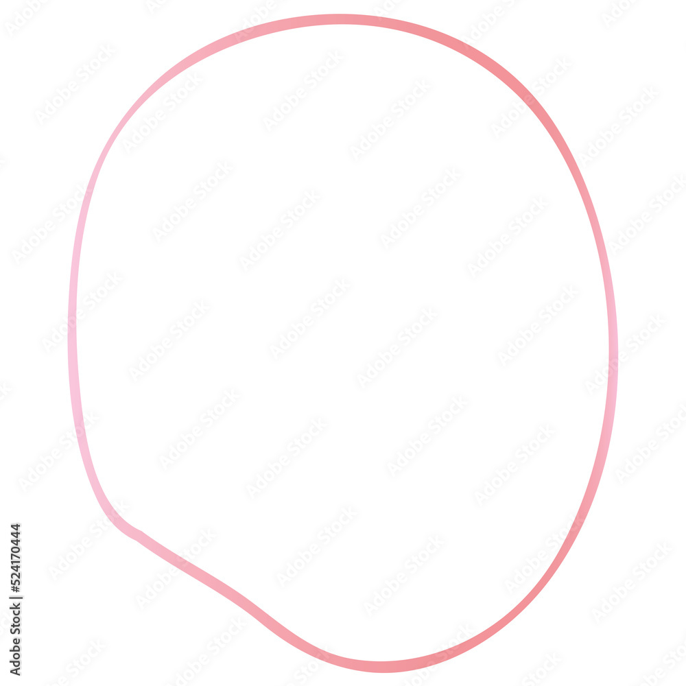 Rose gold abstract shape outline Rose gold abstract shape outline