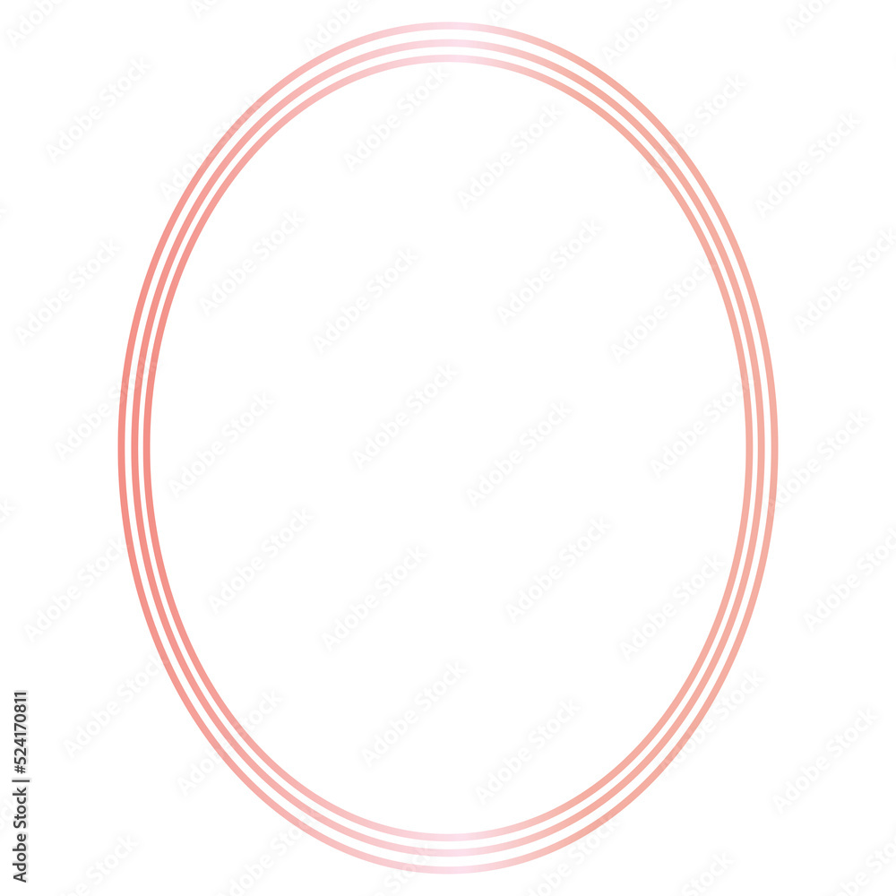 Rose Gold Abstract Shape Line Rose Gold Abstract Shape Line