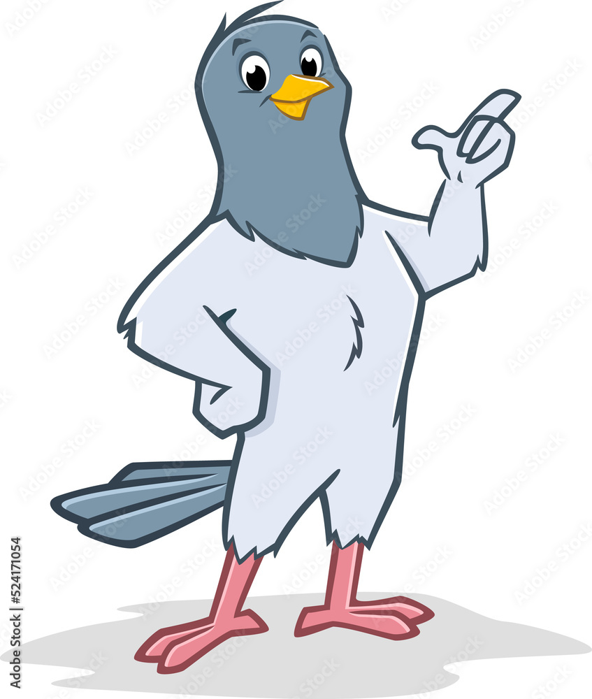 Obraz premium Cartoon Pigeon