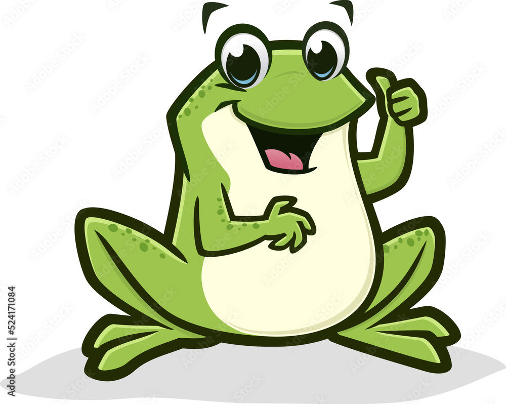 Fototapeta premium Cartoon Frog