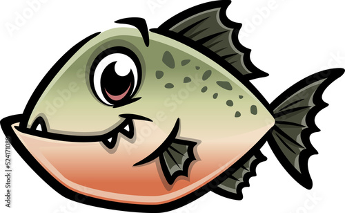 Cartoon Piranha