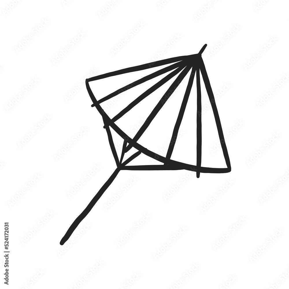 Obraz premium umbrella illustration in Japanese style