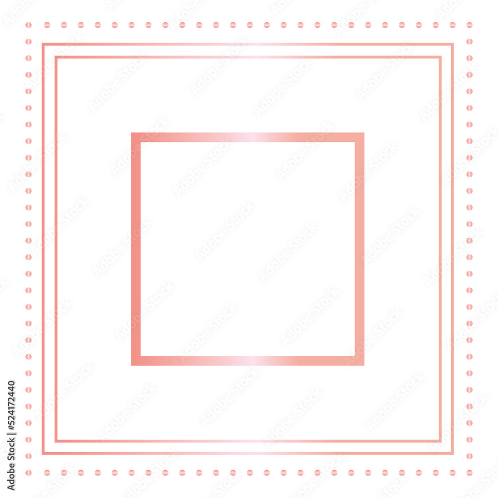 Rose Gold Square Frame Rose Gold Square Frame