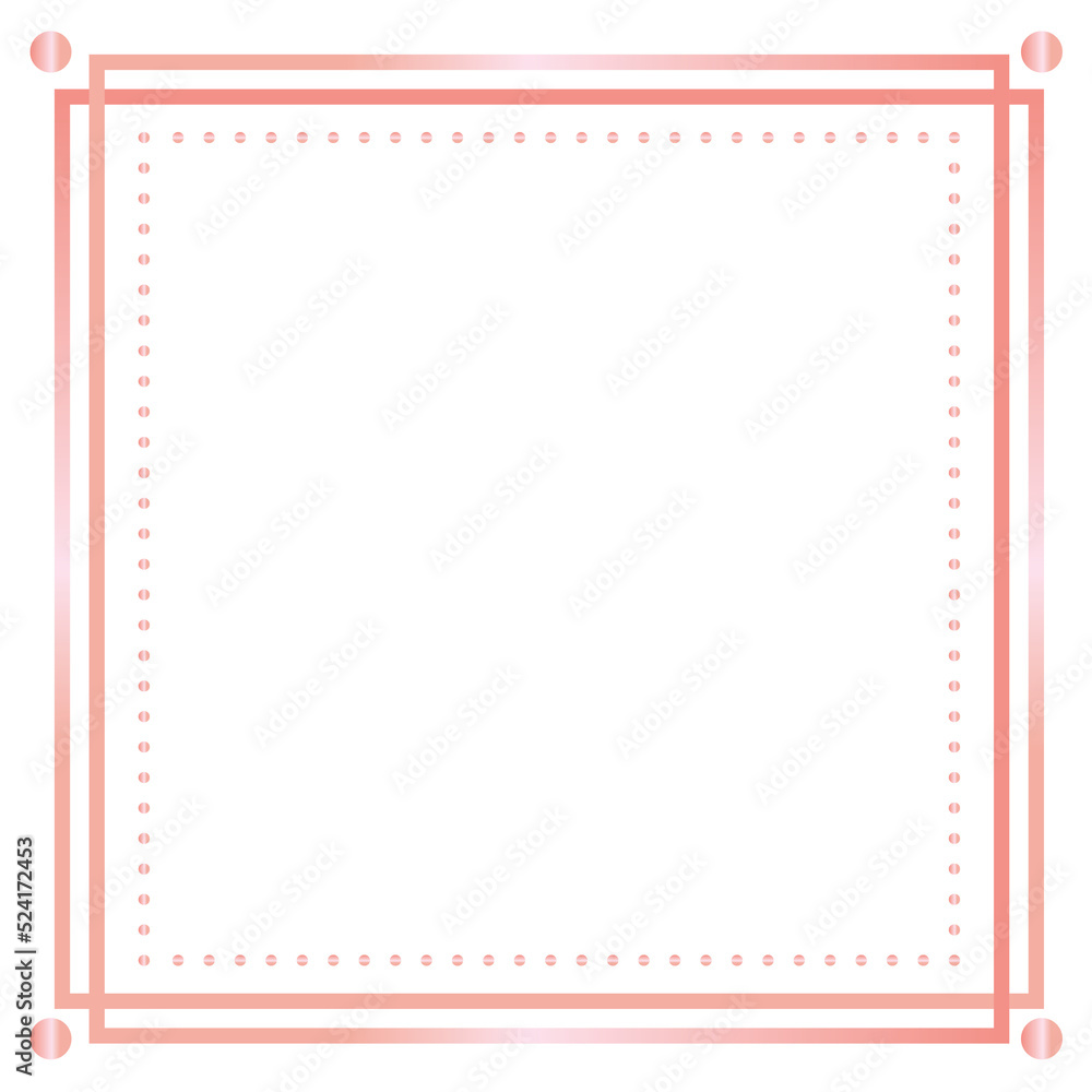 Rose Gold Square Frame Rose Gold Square Frame