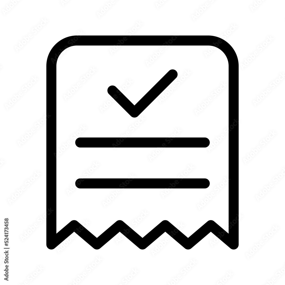 Bill Icon Vector Symbol Design Illustration Bill Icon Vector Symbol Design Illustration