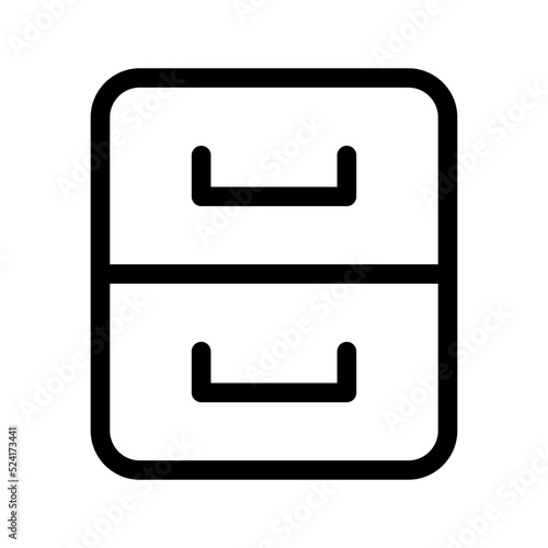 Drawer Icon Vector Symbol Design Illustration