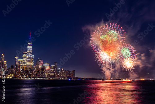 fireworks over the river