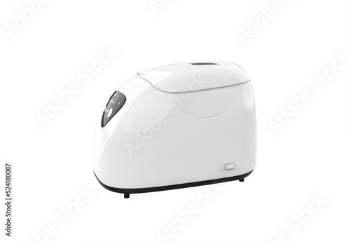 Bread maker in 3d rendering isolated