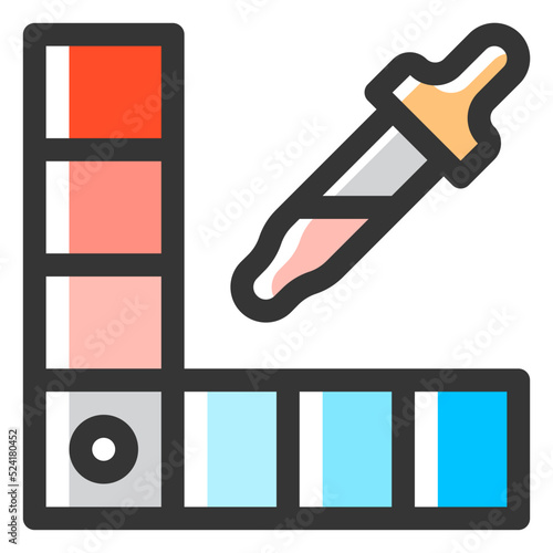 color picker Icon Illustration