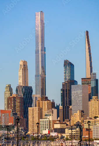 city skyline at night