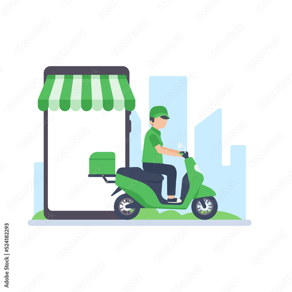 parcel boxes for online delivery Internet ordering concept parcel boxes for online delivery Internet ordering concept