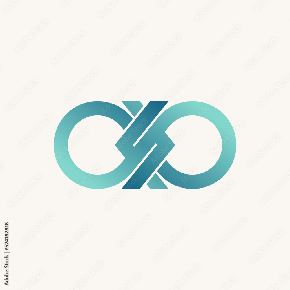 Simple and unique meta or infinity sign with cutting and bracket on side like letter S font image graphic icon logo design abstract concept vector stock. Can be used as symbol tech to application Simple and unique meta or infinity sign with cutting and bracket on side like letter S font image graphic icon logo design abstract concept vector stock. Can be used as symbol tech to application