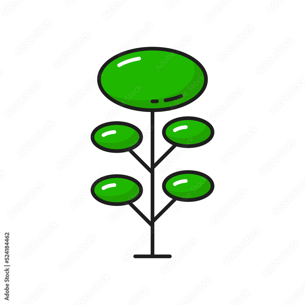 Green tree icon in line or outline, forest plant and nature garden, vector isolated symbol. Tree with green leaves thin line silhouette for environment, eco park or landscaping design Green tree icon in line or outline, forest plant and nature garden, vector isolated symbol. Tree with green leaves thin line silhouette for environment, eco park or landscaping design