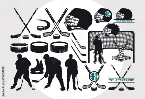 Hockey Puck Sticks SVG Bundle | Hockey Puck Svg | Hockey Sticks Svg | Puck Svg | Sticks Svg | Hockey Player Svg |