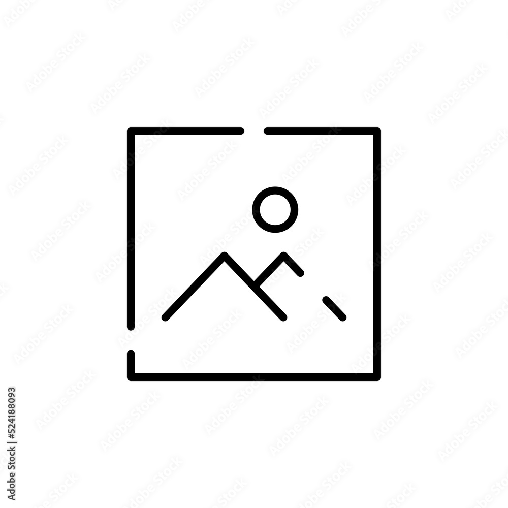 Picture, Gallery, Image Dotted Line Icon Vector Illustration Logo Template. Suitable For Many Purposes. Picture, Gallery, Image Dotted Line Icon Vector Illustration Logo Template. Suitable For Many Purposes.
