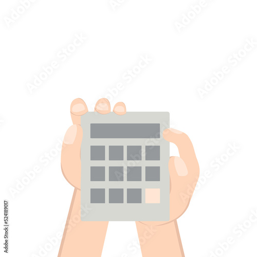Wallpaper Mural Hand Holding Calculator Torontodigital.ca