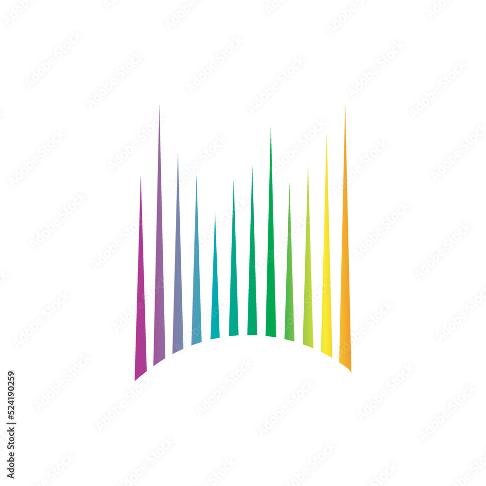 Fototapeta premium aurora logo design icon illustration vector template