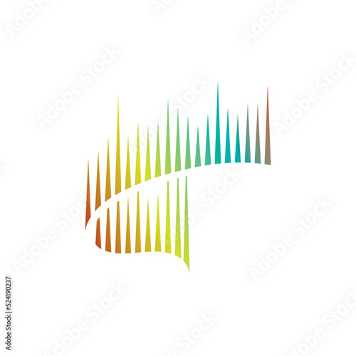 aurora logo design icon illustration vector template
