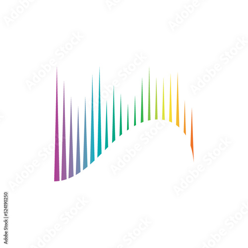 aurora logo design icon illustration vector template