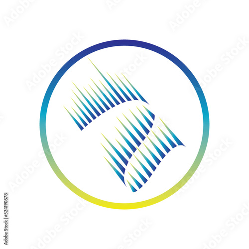 aurora logo design icon illustration vector template