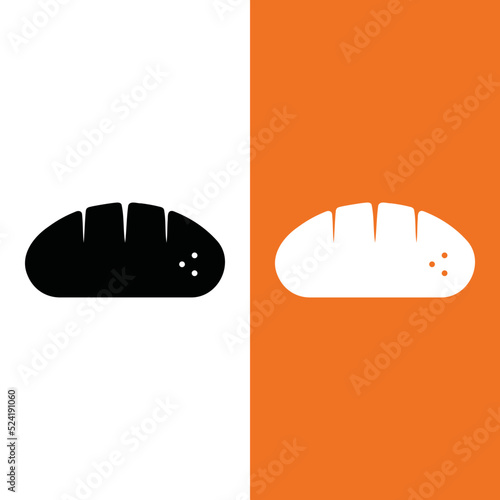 Bread Vector Icon in Glyph Style. Bread is a type of baked food, made from flour and water. Vector illustration icon can be used for an app, website, or part of a logo.