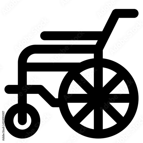 Wheelchair Icon Illustration