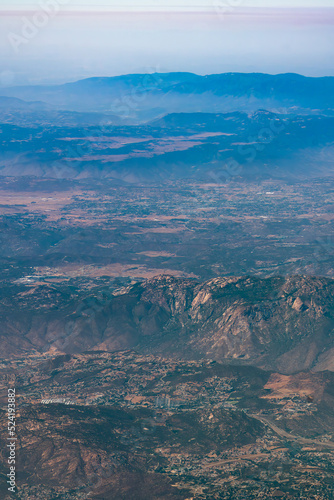 Aerial view of El Capitan Mountain in El Cajon, California