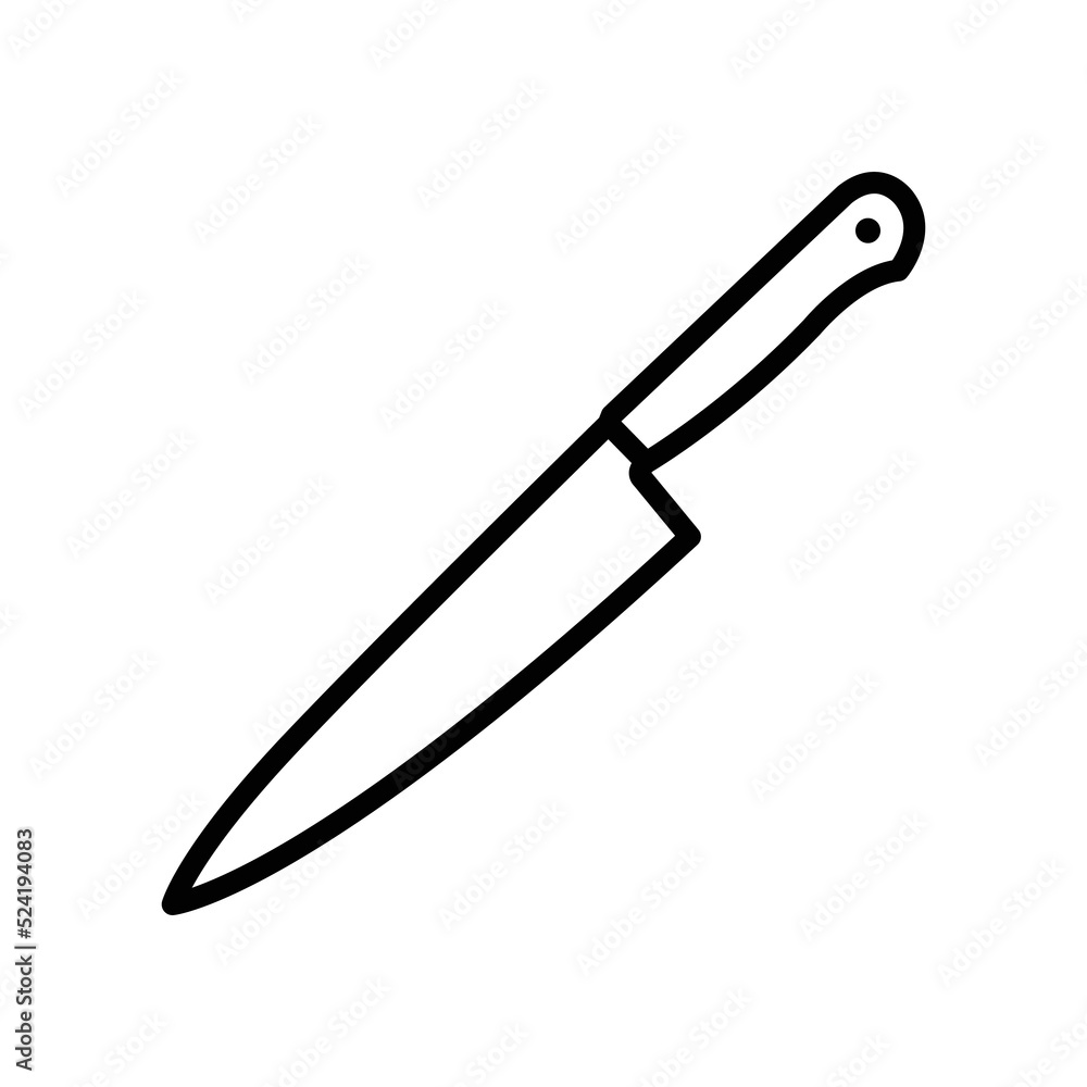 kitchen knife icon vector design template in white background kitchen knife icon vector design template in white background
