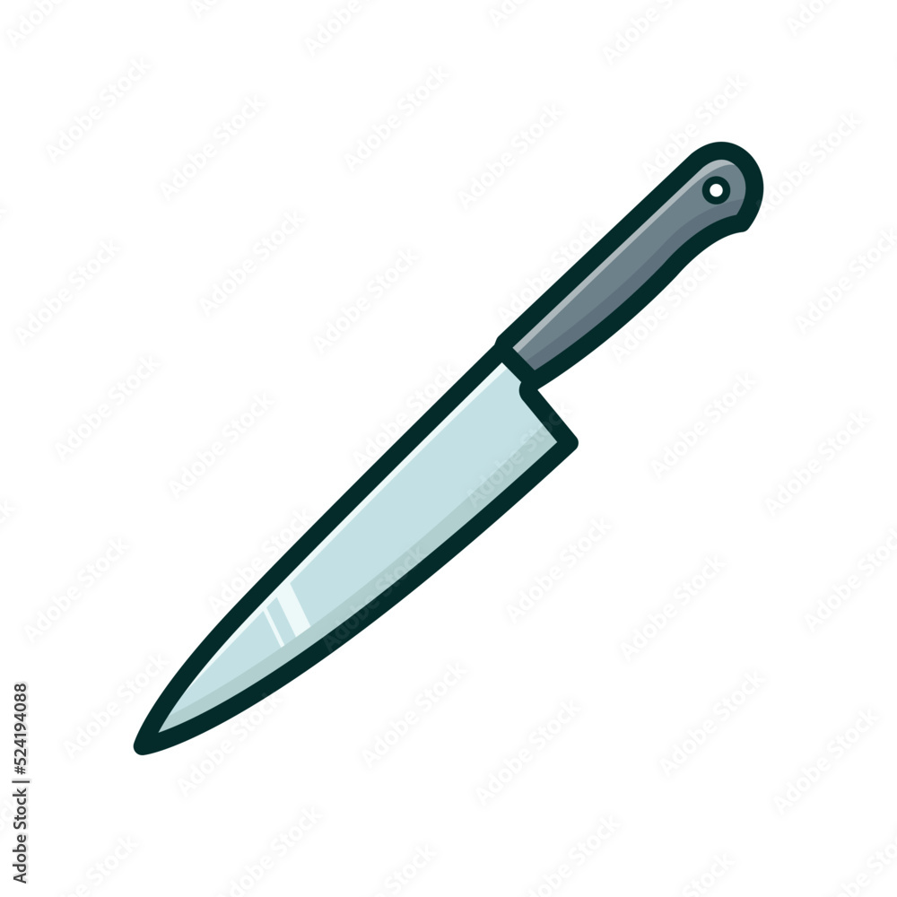 kitchen knife icon vector design template in white background kitchen knife icon vector design template in white background