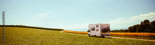 Print op canvas Faily travel- holiday trip in motorhome