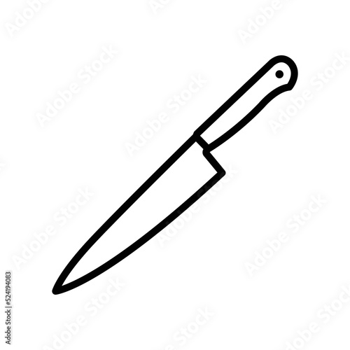 kitchen knife icon vector design template in white background