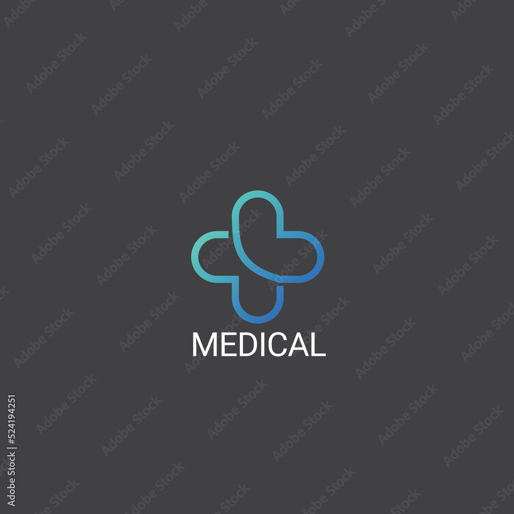 Obraz premium Medical pharmacy logo design template.- vector illustrator