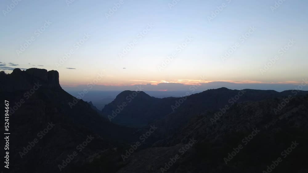 Drone Over Fort Davis Mountains Outside of Big Bend