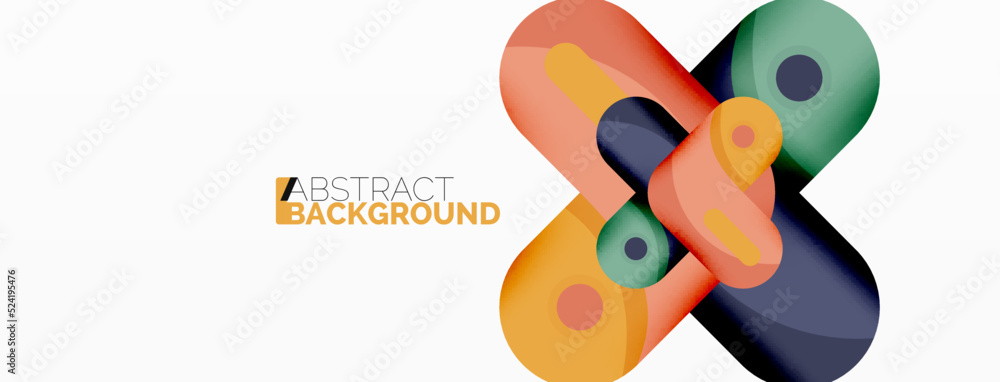 Creative geometric wallpaper. Round arrow shape minimal geometric background. Techno business template for wallpaper, banner, background or landing Creative geometric wallpaper. Round arrow shape minimal geometric background. Techno business template for wallpaper, banner, background or landing