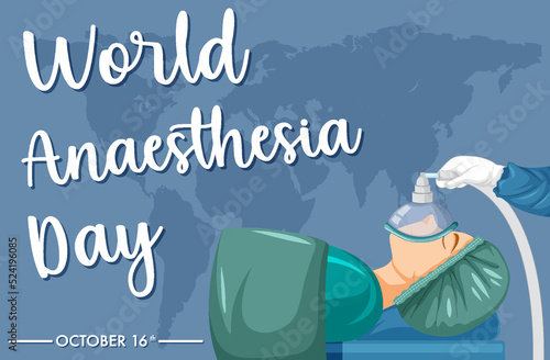 World Anaesthesia Day Banner Design