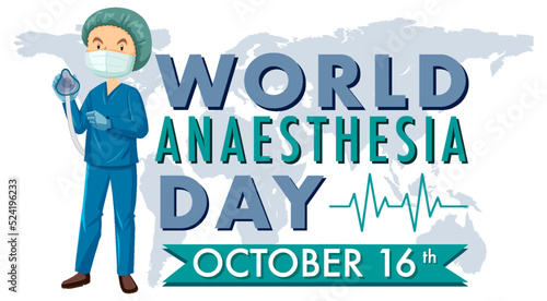 World Anaesthesia Day Banner Design