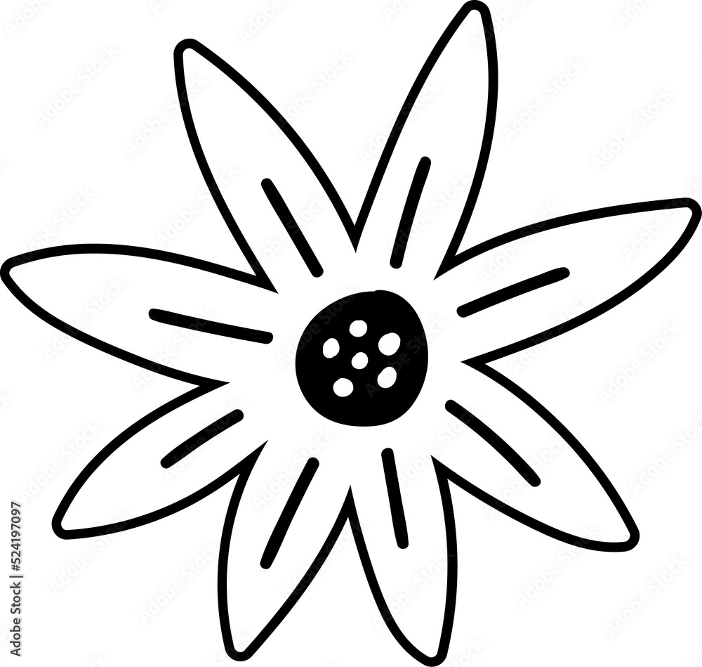 flower illustration on transparent background flower illustration on transparent background