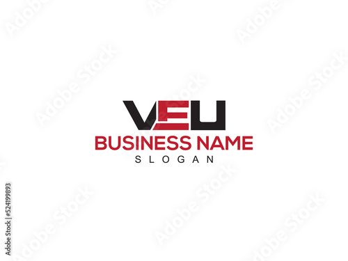 Monogram VEU Logo Letter Vector, Letter VE veu Logo Icon Design For Your All Business photo