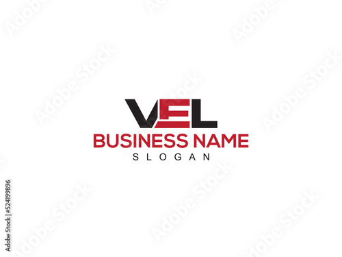 Monogram VEL Logo Letter Vector, Letter VE vel Logo Icon Design For Your All Business photo