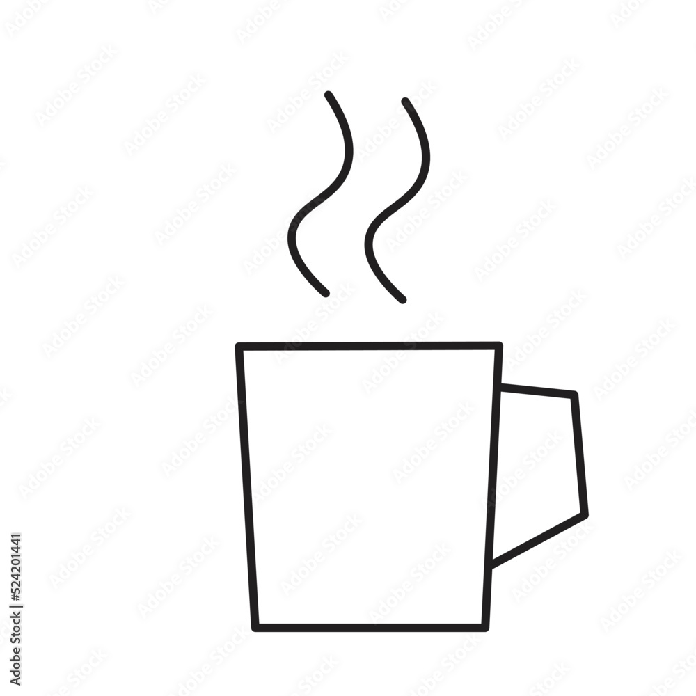 Hand drawn Coffee cup Icon Hand drawn Coffee cup Icon