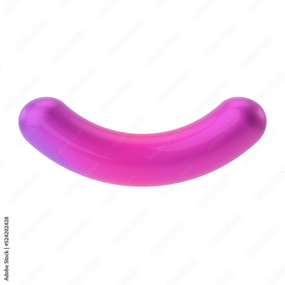 3D semicircle shape. 3D geometric shape. 3D semicircle shape. 3D geometric shape.