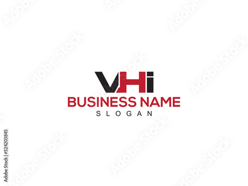 Monogram VHI Logo Letter, Creative vhi Logo Icon Vector Image and Unique Three Letter Design For Business photo