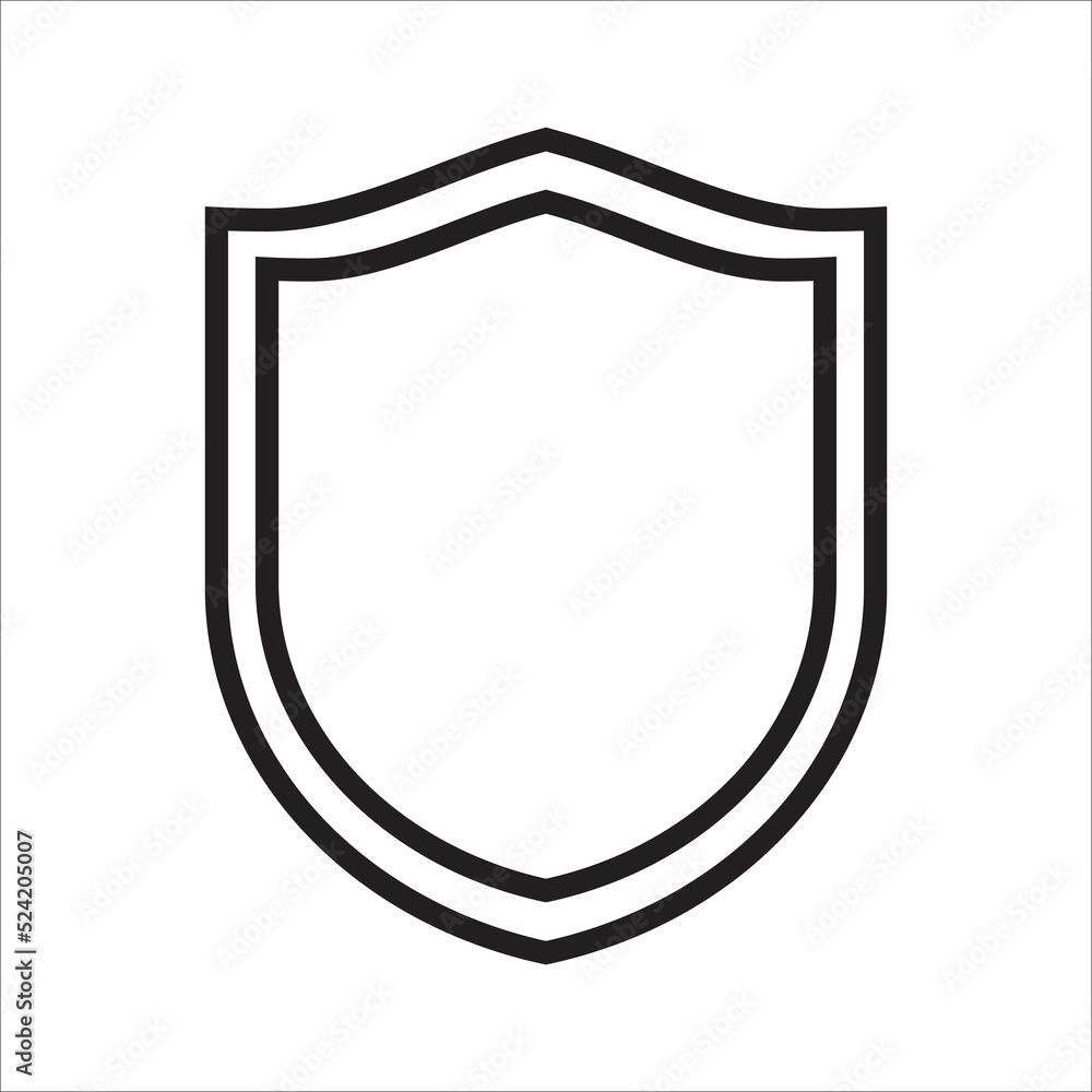 Obraz premium shield - protection security icon vector design template