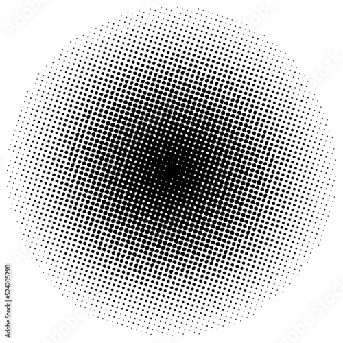 Background with black halftone dots vector. High Resolution.