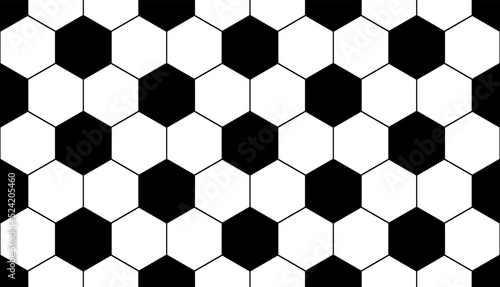 Wallpaper Mural Ball texture. Football seamless pattern. Repeated sport. Repeat black soccer design on white background for prints. Abstract stadium player backdrop. Repeating ball patern. Vector illustration Torontodigital.ca