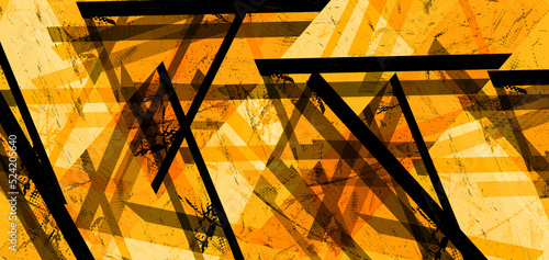 yellow geometric background