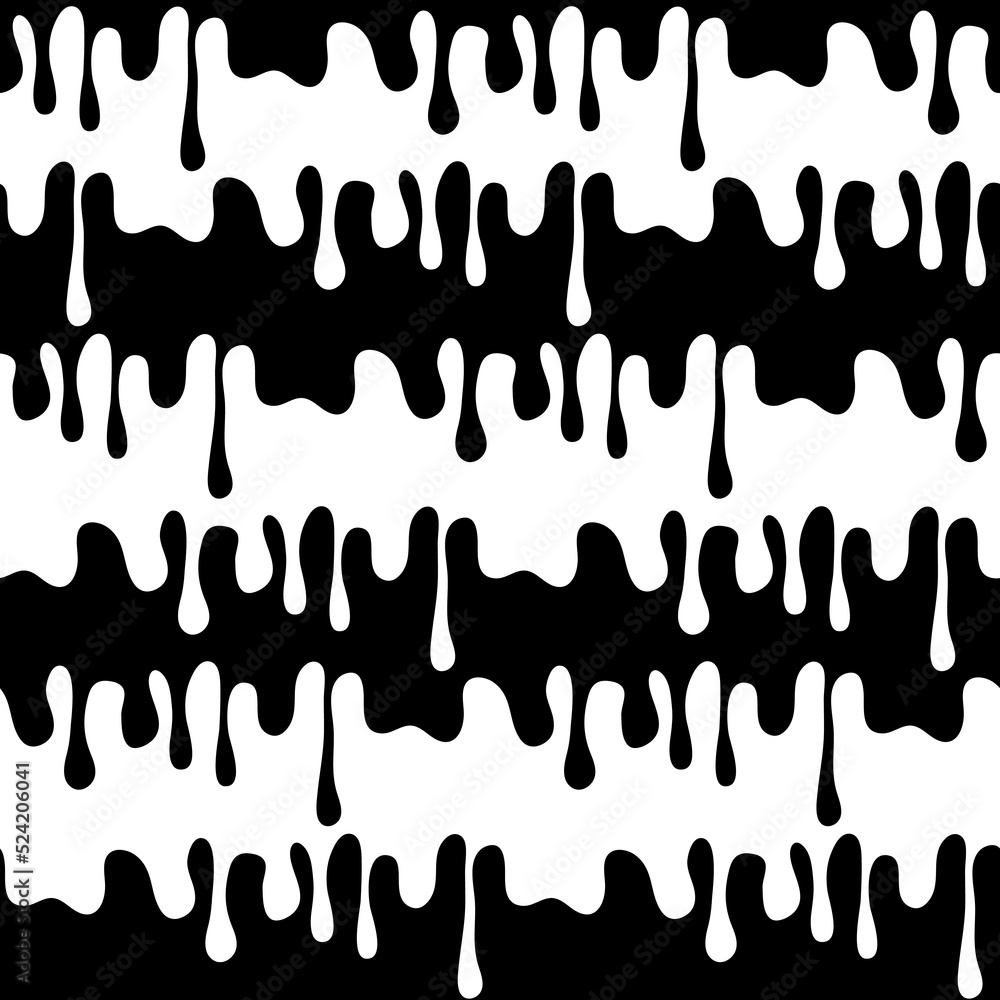 Black white sugar syrup smudge, liquid glaze seamless pattern for textile Black white sugar syrup smudge, liquid glaze seamless pattern for textile
