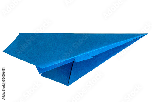 Blue paper aircraft photo