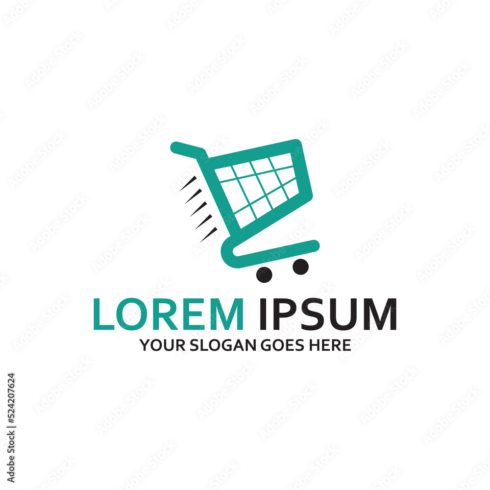 cart shop logo icon with vector template cart shop logo icon with vector template